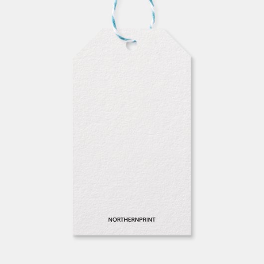 Bewerkbaar Merino Wool Label Cadeaulabel (Achterkant)