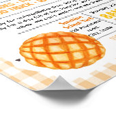 Bewerkbaar Mexicaans brood flyer Poster (Hoek)