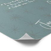 Bewerkbaar Mimosa Bar Bord Afdrukbaar Poster (Hoek)