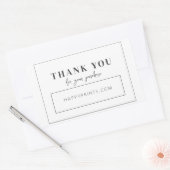 Bewerkbaar Modern Minimalistisch Zakelijk Aankoop Rechthoekige Sticker (Envelop)