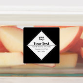 Bewerkbaar modern tekstontwerp & uw logo labels (Aangebracht)