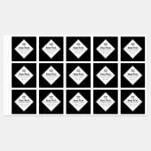 Bewerkbaar modern tekstontwerp & uw logo labels (Vel)