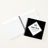 Bewerkbaar modern tekstontwerp & uw logo notitieboek (Binnen)