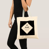 Bewerkbaar modern tekstontwerp & uw logo tote bag (Voorkant (product))