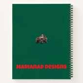 Bewerkbaar Monster Truck Kerstmis Spiraal Notebook Notitieboek (Achterkant)