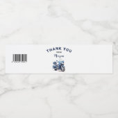 Bewerkbaar Motorfiets Verjaardag Waterfles Label Waterfles Etiket (Enkel label)