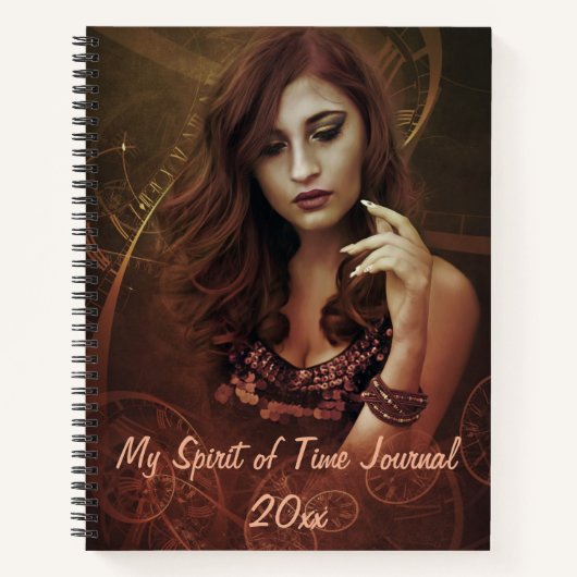 Bewerkbaar My Spirit of Time Journal Notitieboek (Voorkant)