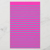 Bewerkbaar Neon Decorative Lined Stationery Paper Briefpapier (Voorkant)