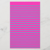 Bewerkbaar Neon Decorative Lined Stationery Paper Briefpapier (Achterkant)
