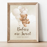 Bewerkbaar Neutraal Teddy Bear Treat Tafelteken Foto Afdruk<br><div class="desc">Dit neutrale teddybeerteken is perfect voor het toevoegen van een vleugje zoetheid aan elk display. Met een neutraal kleurenschema kan het naadloos in elk decor overvloeien. Met de bewerkbare titel kunt u aanpassingen maken voor elke gelegenheid of gebeurtenis. Gebruik het op traktatie tafels, cadeau displays, of overal die een beetje...</div>