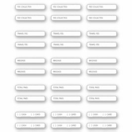 Bewerkbaar Notarieel Journaal Administratiekosten Sticker