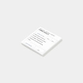 Bewerkbaar Notarieel Journal Foutcorrectie Logboek Post-it® Notes (Schuin)