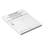 Bewerkbaar Notitieblok voor Recepten (Schuin)