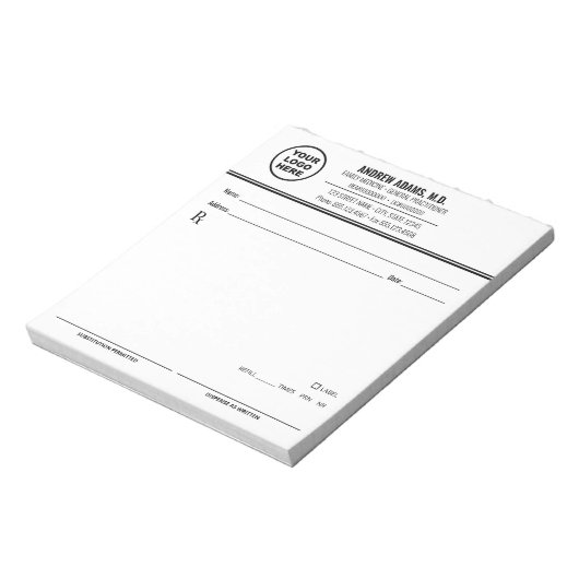 Bewerkbaar Notitieblok voor Recepten (Linkerzijde)