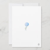 Bewerkbaar Oh Boy Baby shower Invitation Kaart (Achterkant)