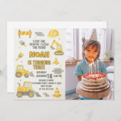 Bewerkbaar onder constructie Verjaardagsuitnodigin Kaart (Voorkant / Achterkant)