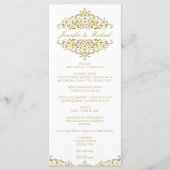 BEWERKBAAR ONTWERP KLEUR Charlene Elegant Programm Programmakaart (Voorkant)