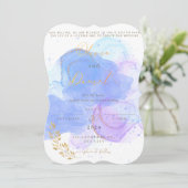 Bewerkbaar ontwerpbestand voor trouwuitnodiging save the date (Staand voorkant)