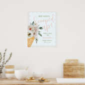 Bewerkbaar, Opgepakt Bruids Welkom poster (Keuken)