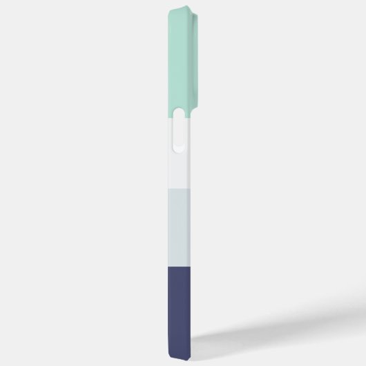 Bewerkbaar opschrift Kleurblok Horizontale streep Case-Mate iPhone Case (Achterkant / Rechts)