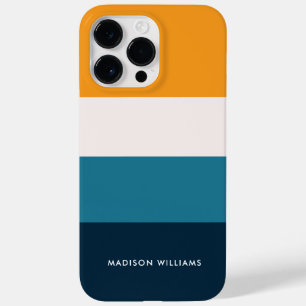 Bewerkbaar opschrift Kleurblok Horizontale streep Case-Mate iPhone 14 Pro Max Hoesje