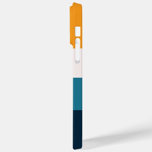 Bewerkbaar opschrift Kleurblok Horizontale streep Case-Mate iPhone Case (Achterkant / Links)