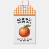 Bewerkbaar Oranjesap Conserveringslabel Cadeaulabel (Voorkant)