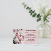 Bewerkbaar Organic Turkey Boerderij Visitekaartje (Staand voorkant)