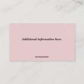 Bewerkbaar Organic Turkey Boerderij Visitekaartje (Achterkant)