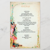 Bewerkbaar  Paar en Champagne Menu (Voorkant)