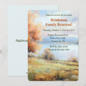 Bewerkbaar Park Landschap Familie Reünie Kaart (Voorkant / Achterkant)