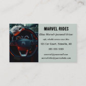 Bewerkbaar persoonlijk stuurprogramma visitekaartje (Voorkant)