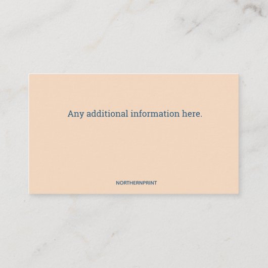 Bewerkbaar Photo Plumber Visitekaartje (Achterkant)