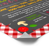 Bewerkbaar pizzafundraiser-flyer poster (Hoek)