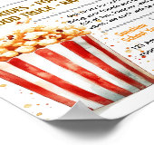 Bewerkbaar popcorn fondsenwervingsflyer poster (Hoek)