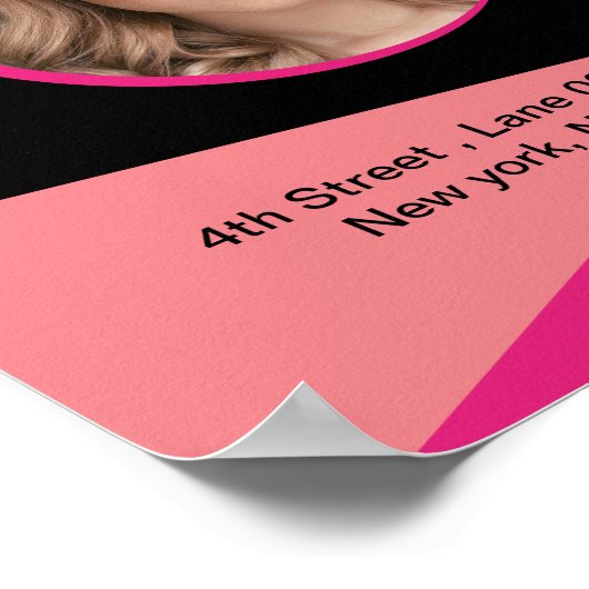 Bewerkbaar Poster van schoonheidssalon (Hoek)