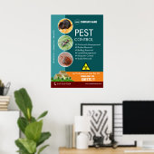 Bewerkbaar Poster voor ongediertebestrijding (Thuiskantoor)