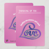 Bewerkbaar - Profiteer van goed zendende liefde en Feestdagenkaart (Voorkant / Achterkant)