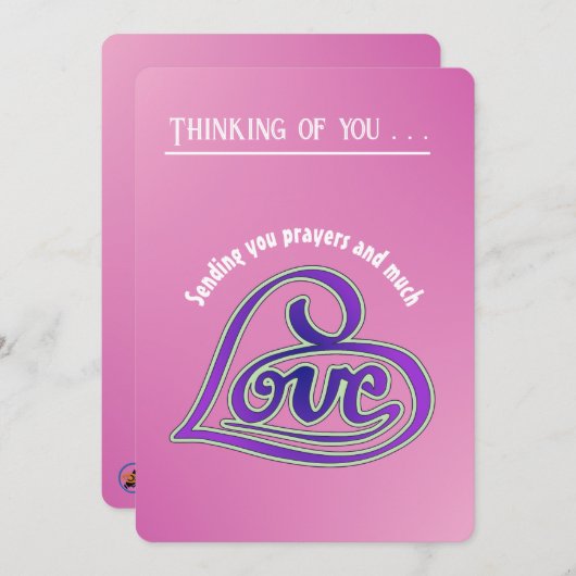 Bewerkbaar - Profiteer van goed zendende liefde en Feestdagenkaart (Voorkant / Achterkant)