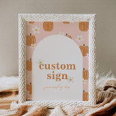 Bewerkbaar Pumpkin Party Custom Sign