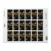 bewerkbaar PURE MAPLE STROOP kruik label met blade (Full Sheet)