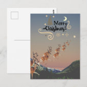 Bewerkbaar rendier over bergen Briefkaart (Voorkant / Achterkant)