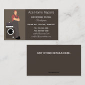 Bewerkbaar Repairman-Visitekaartje Visitekaartje (Voorkant / Achterkant)