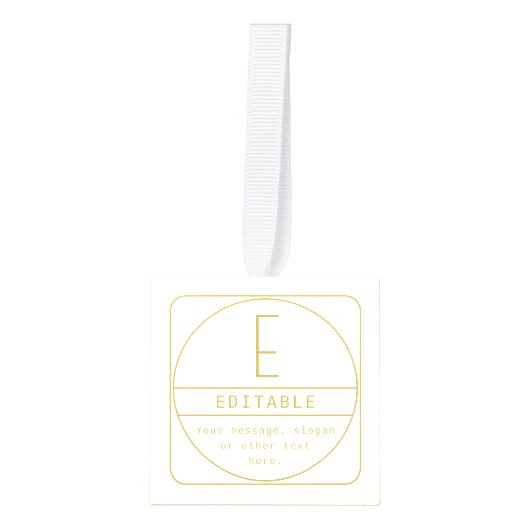 Bewerkbaar Retromodern Design Sjabloon Goud & Wit Decoratie (Voorkant)