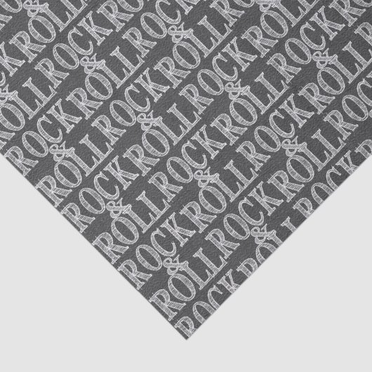 Bewerkbaar Rock 'n' Roll Leather Design Tissuepapier (Detail)