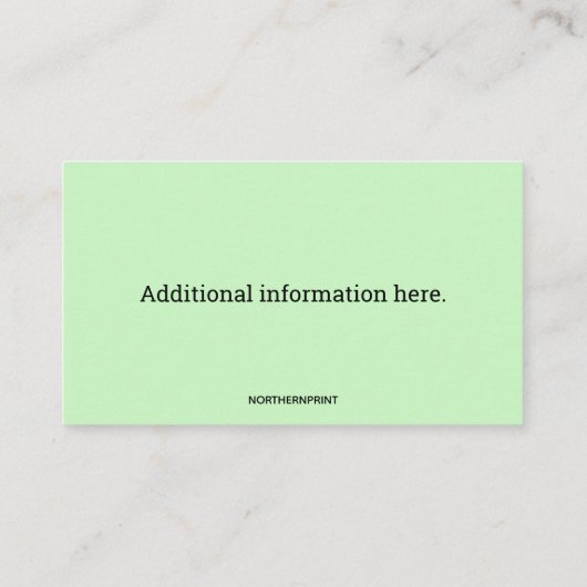 Bewerkbaar rolstoelvervoer visitekaartje (Achterkant)