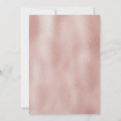 Bewerkbaar Roos Gold Sweet 16 Sjabloon Kaart (Achterkant)