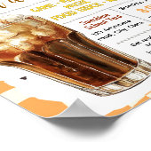 Bewerkbaar root beer float fondsenwervingsflyer poster (Hoek)