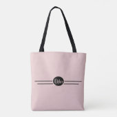 bewerkbaar roze tote bag (Achterkant)