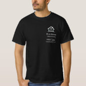 Bewerkbaar schoonmaakpersoneel shirt voor huizen | (Voorkant)